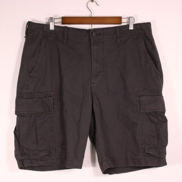 Old Navy Shorts Mens 38 Gray Cargo Lived in Straight Flex QTY 2 - Picture 5 of 12
